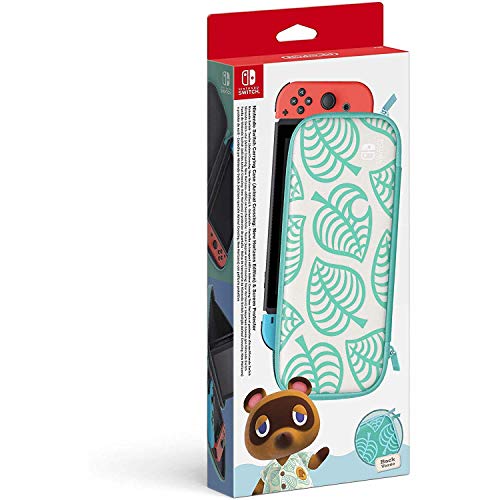 Nintendo Switch-Tasche (Animal Crossing: New Horizons-Edition) & -Schutzfolie