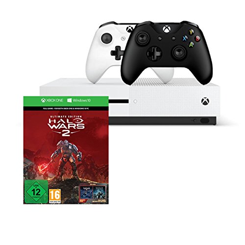 Xbox One S 1TB Konsolen-Bundle inkl. Halo Wars 2:Ultimate Edition + Xbox Wireless Controller (schwarz)