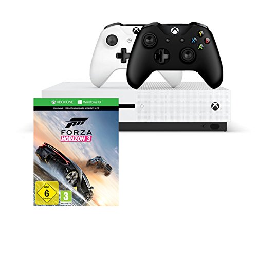 Xbox One S 1TB Konsole - Forza Horizon 3 Bundle + Xbox Wireless Controller (schwarz)