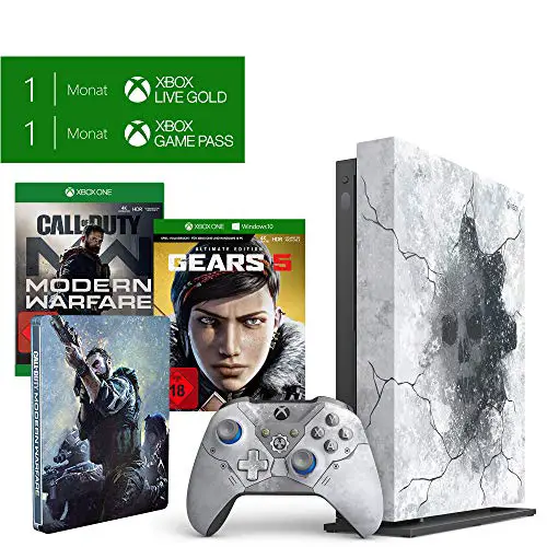 Xbox One X 1TB - Gears 5 Limited Edition Bundle + Call of Duty: Modern Warfare - [Xbox One] + Steelbook