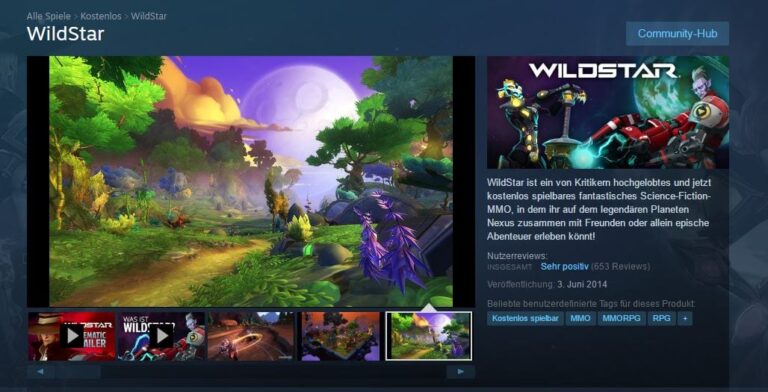 Guter Start für WildStar auf Steam