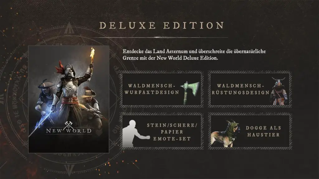 New World Deluxe Edition Inhalte
