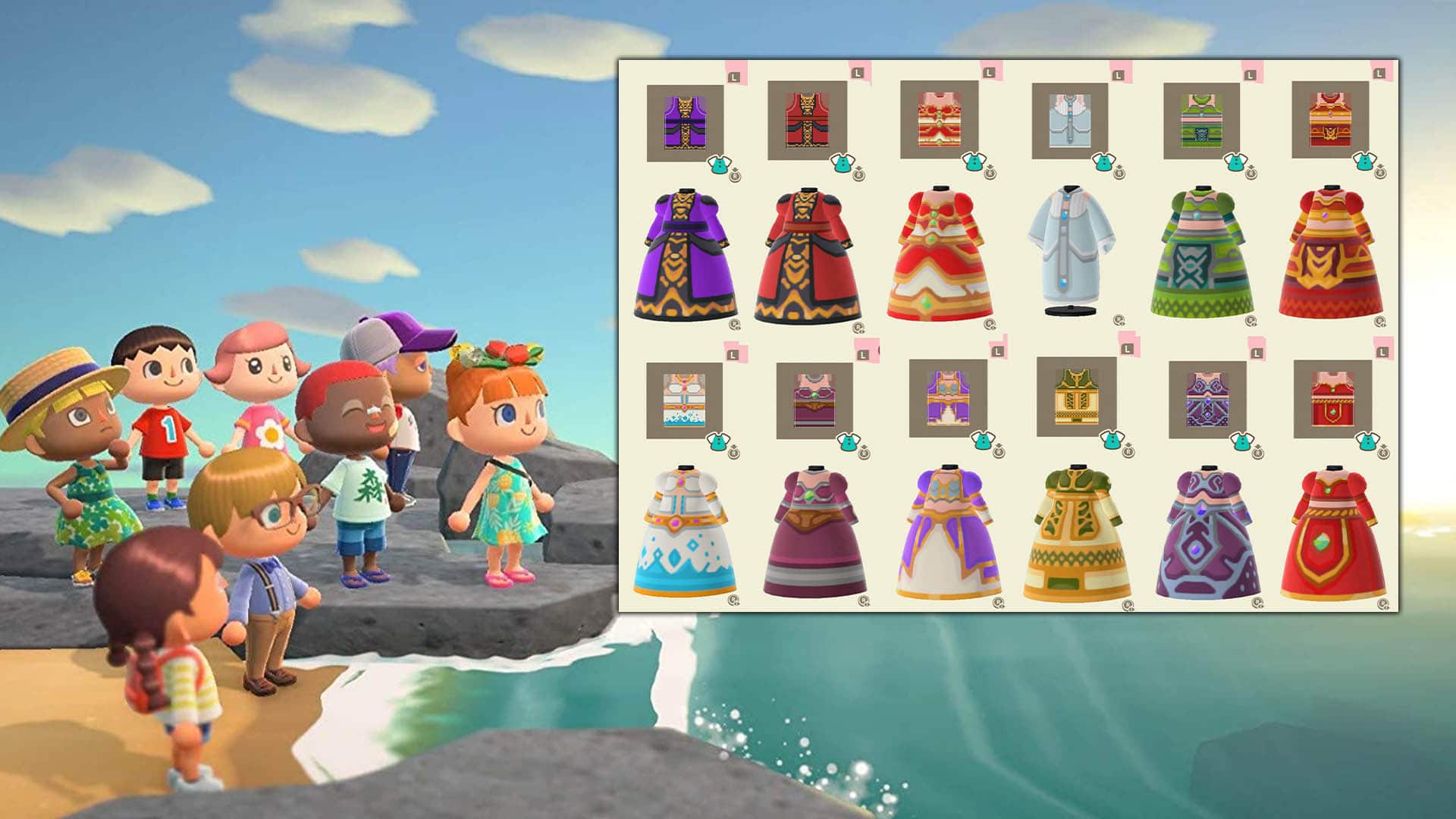 WoW Outfits in Animal Crossing: New Horizons