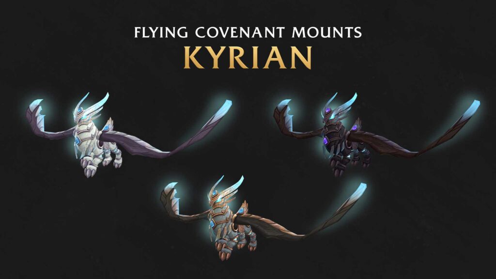 WoW Shadowlands Fliegen: Flugmount der Kyrianer