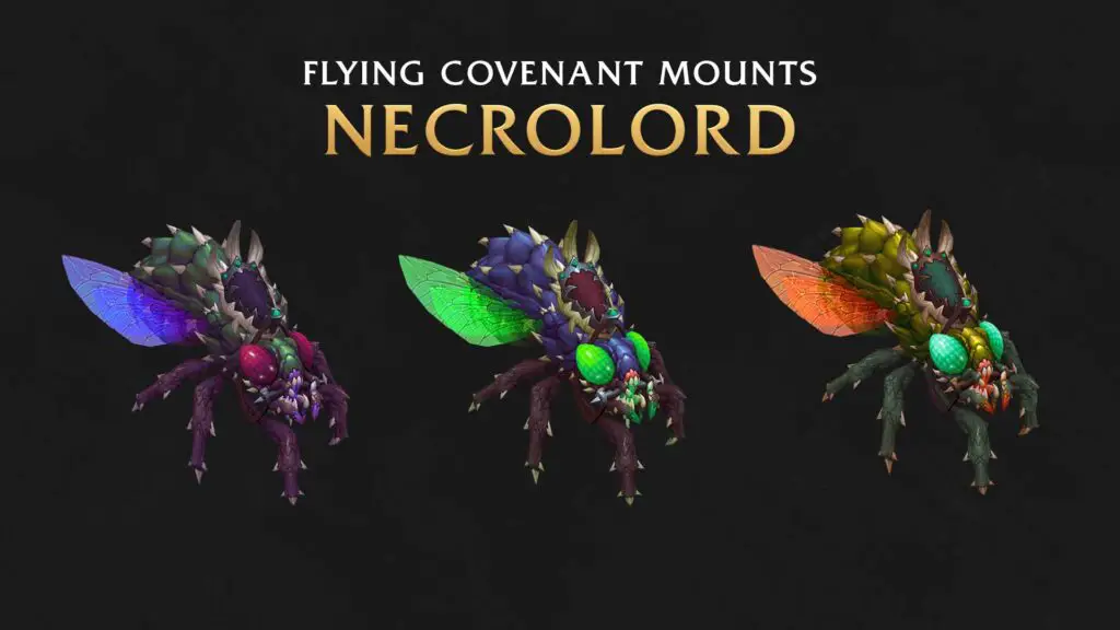 WoW Shadowlands Fliegen: Flugmount der Nekrolords
