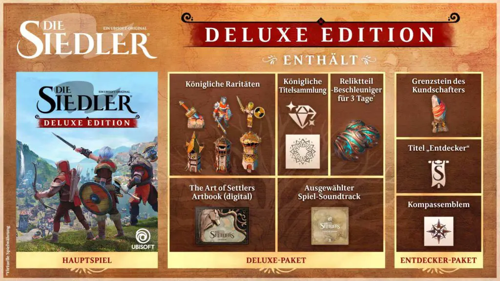 Die Siedler Deluxe Edition - Alle Inhalte