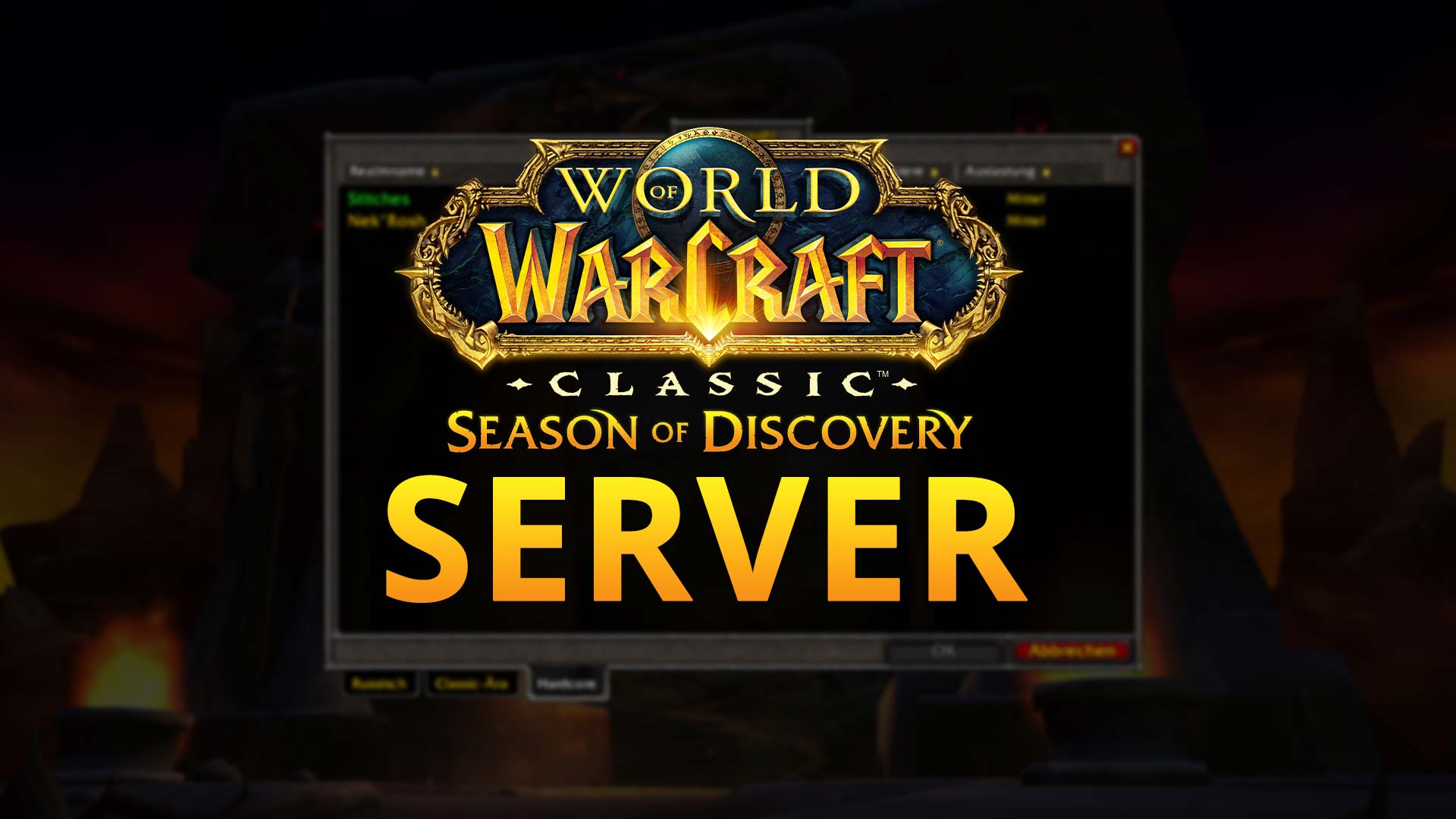 WoW Classic Season of Discovery Server