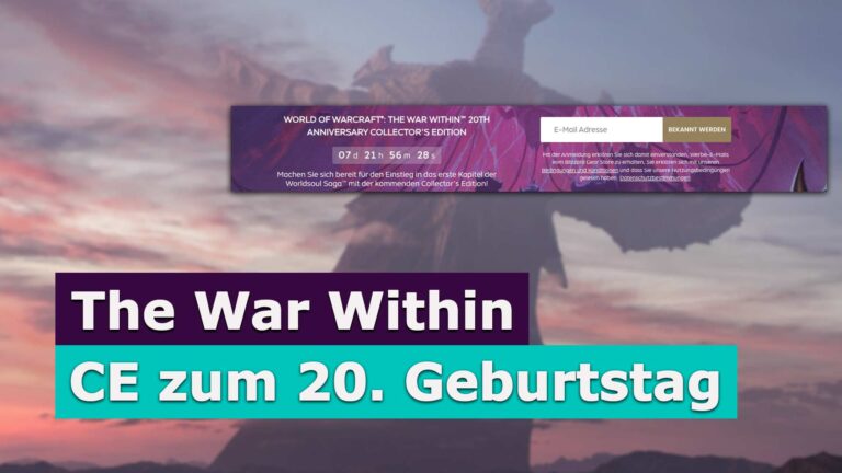 WoW The War Within Collector's Edition: Countdown zum Verkaufsstart
